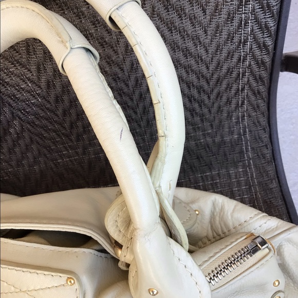 🚫SOLD🚫 Chloe Cream Leather Paddington Lock Satchel Bag - Picture 14 of 15